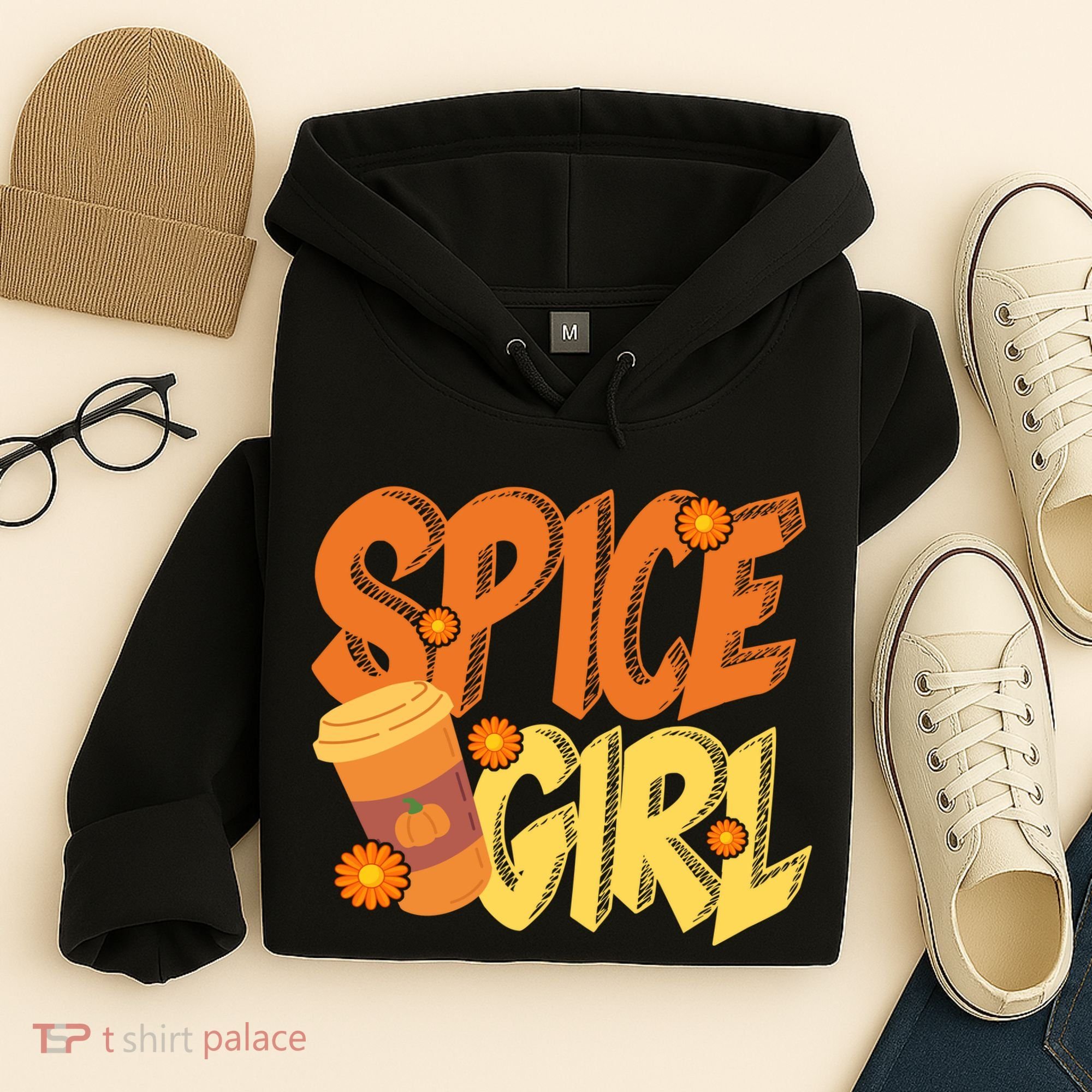 Spice Girl Pumpkin Coffee Lover Fall Hoodie