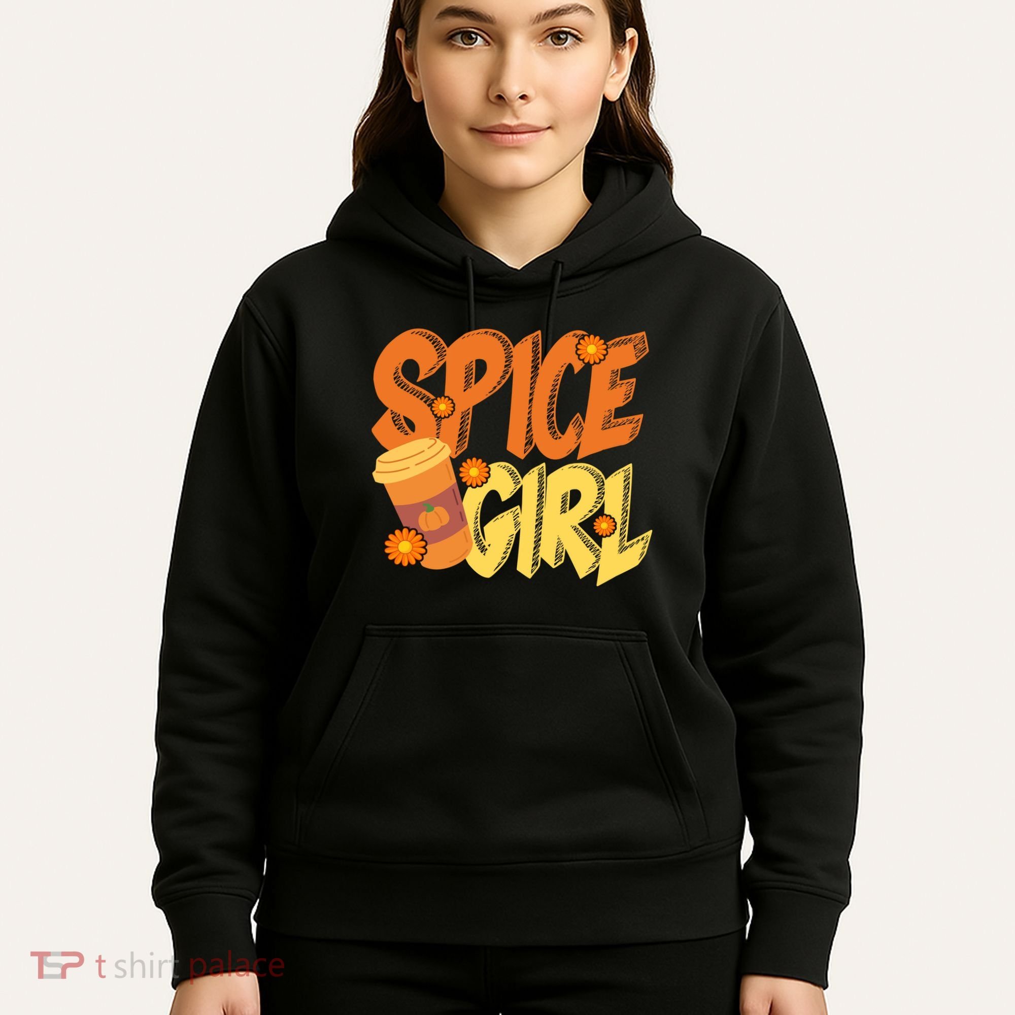 Spice Girl Pumpkin Coffee Lover Fall Hoodie