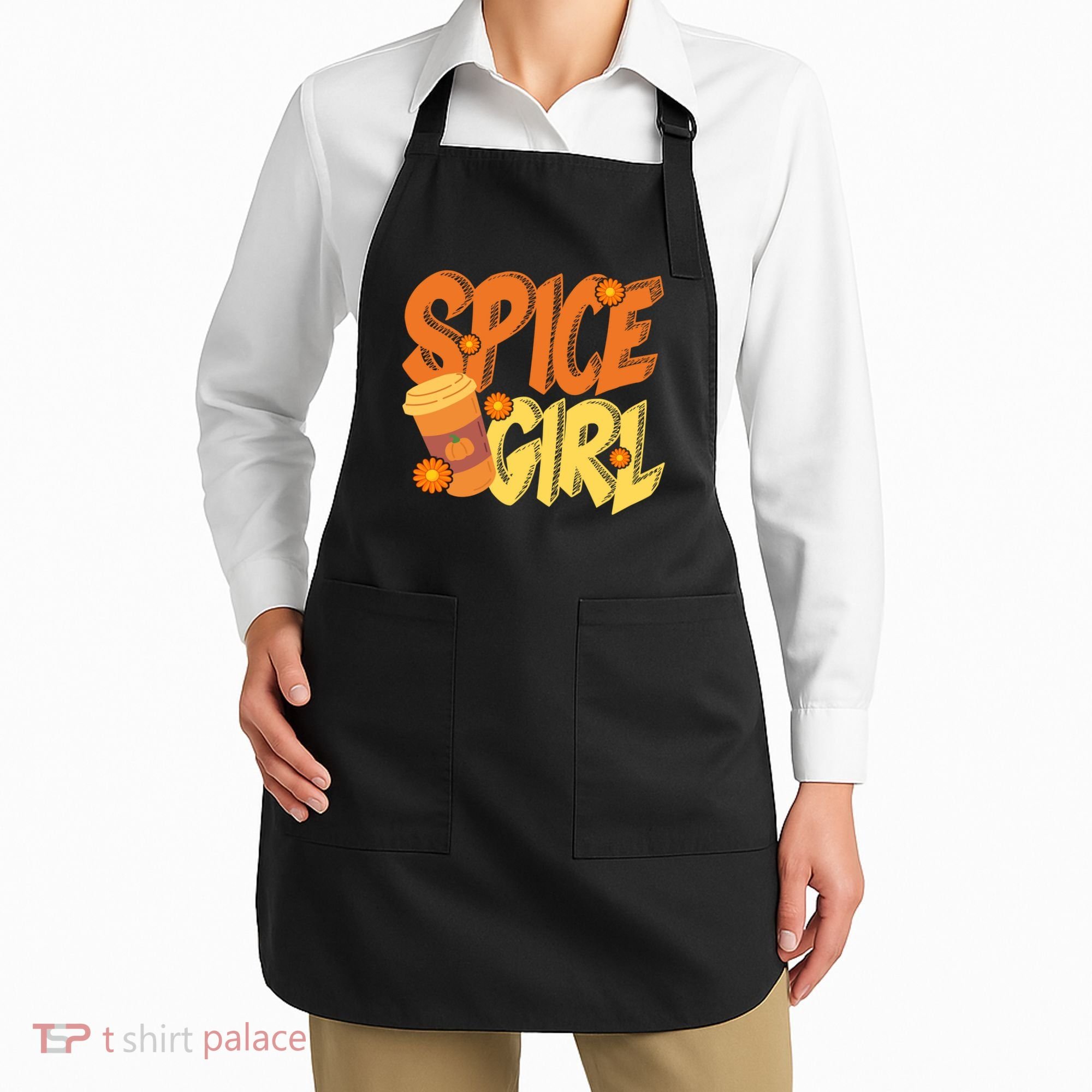 Spice Girl Pumpkin Coffee Lover Fall Apron