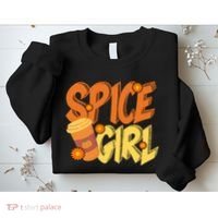 Spice Girl Pumpkin Coffee Lover Fall Sweatshirt thumb 2