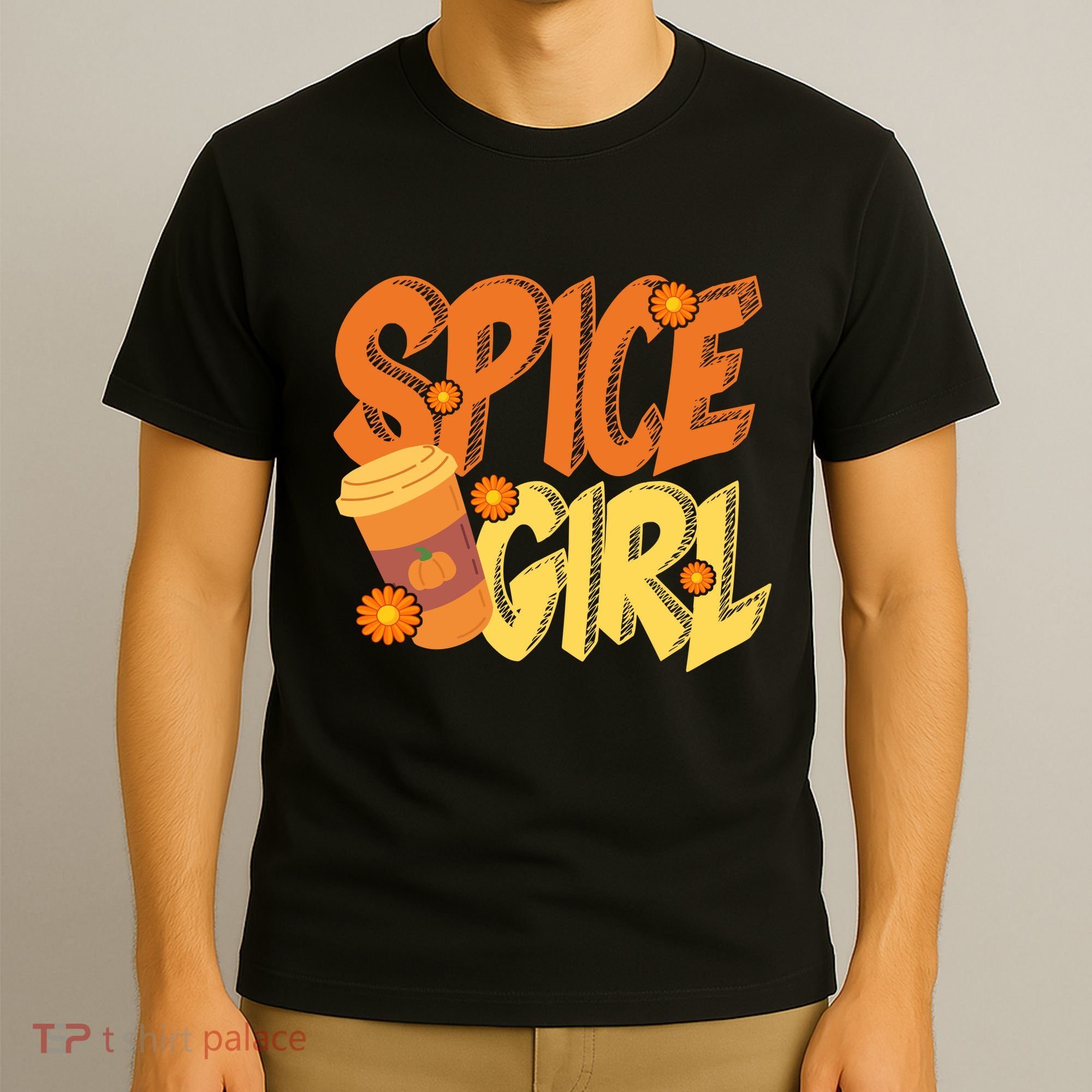 Spice Girl Pumpkin Coffee Lover Fall T-Shirt