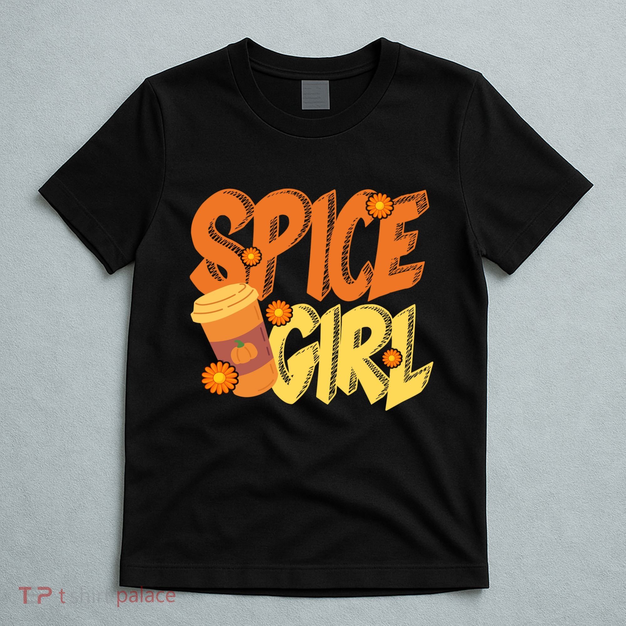 Spice Girl Pumpkin Coffee Lover Fall T-Shirt