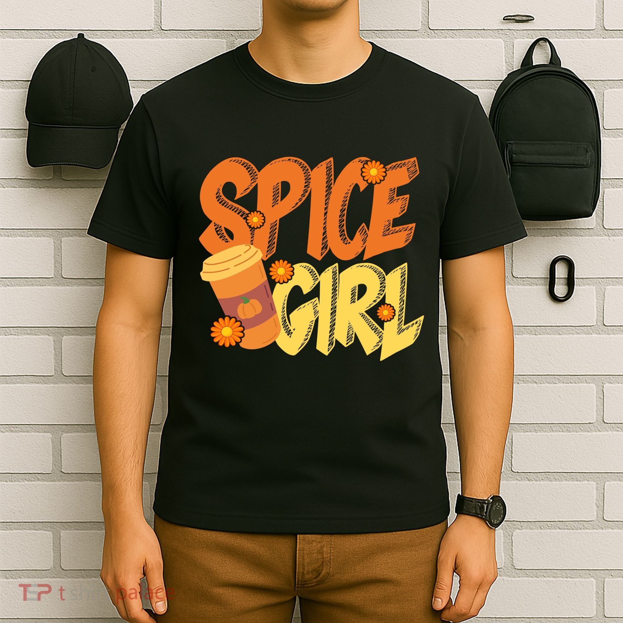 Spice Girl Pumpkin Coffee Lover Fall T-Shirt