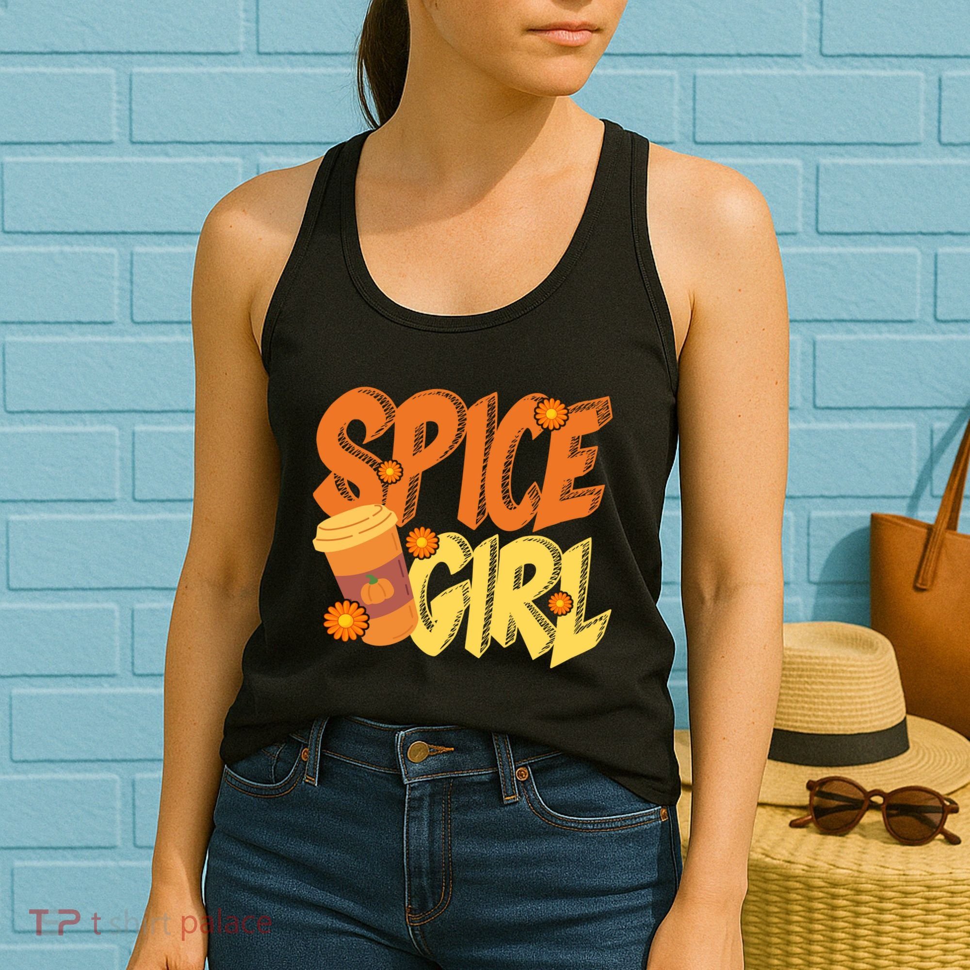 Spice Girl Pumpkin Coffee Lover Fall Women's Tank Top