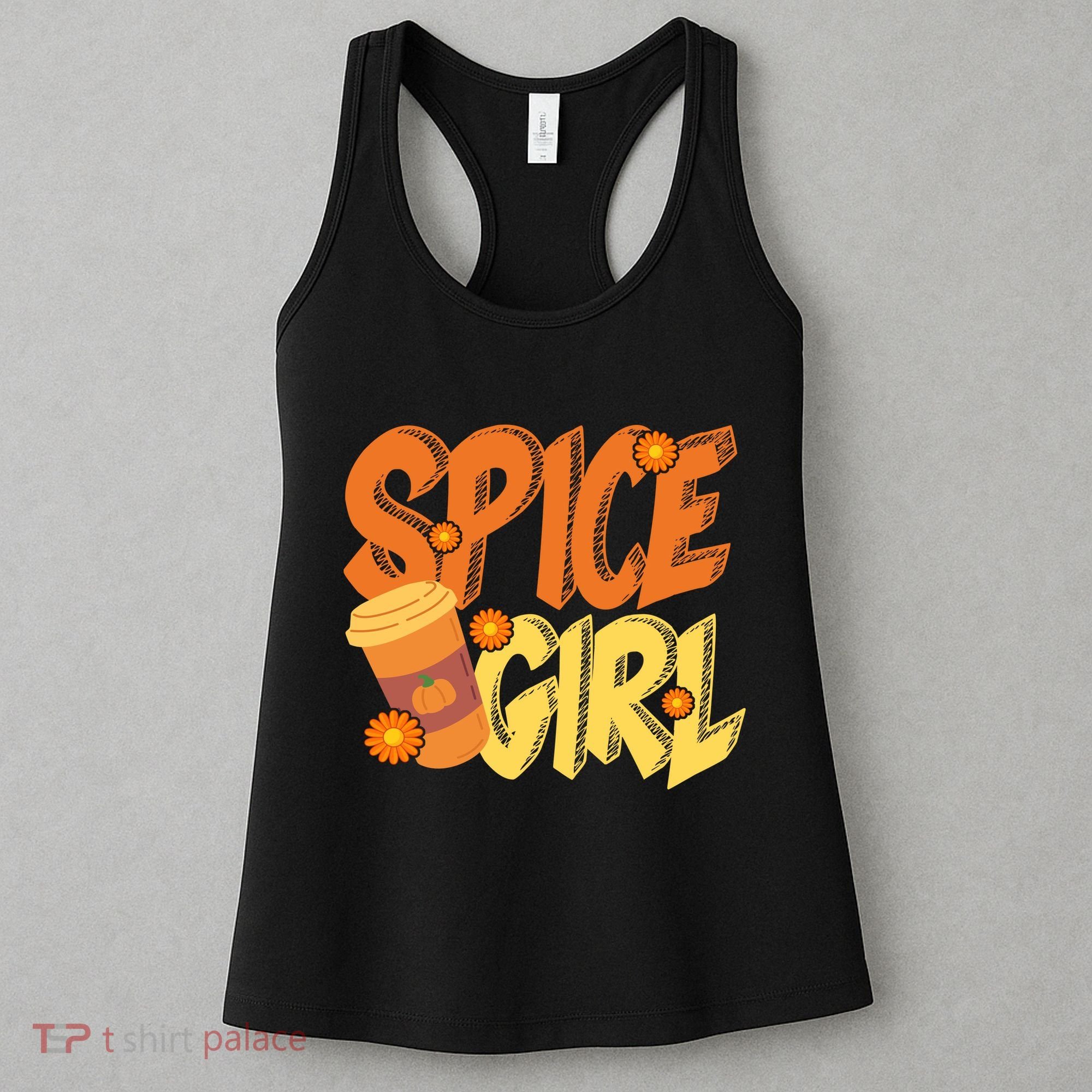 Spice Girl Pumpkin Coffee Lover Fall Women's Tank Top