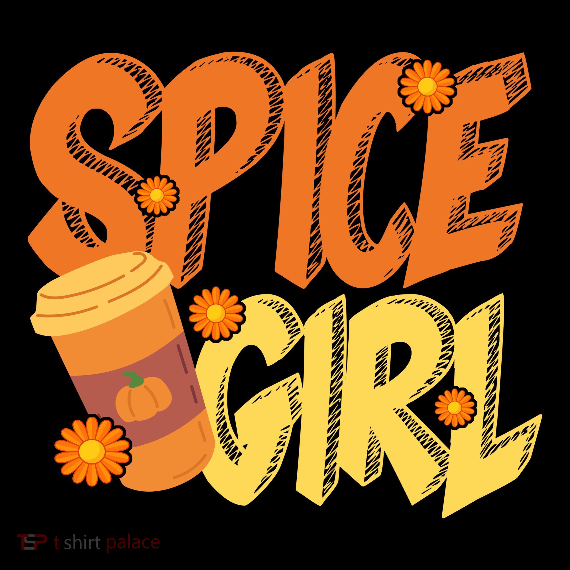 Spice Girl Pumpkin Coffee Lover Fall Toddler Hoodie