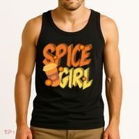 Spice Girl Pumpkin Coffee Lover Fall Tank Top thumb 3