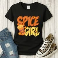 Spice Girl Pumpkin Coffee Lover Fall Women's T-Shirt thumb 3