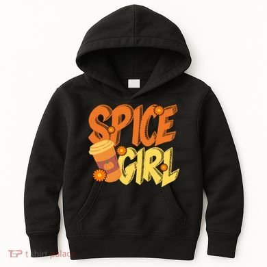Spice Girl Pumpkin Coffee Lover Fall Kids Hoodie