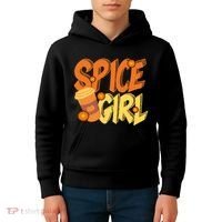 Spice Girl Pumpkin Coffee Lover Fall Kids Hoodie thumb 4