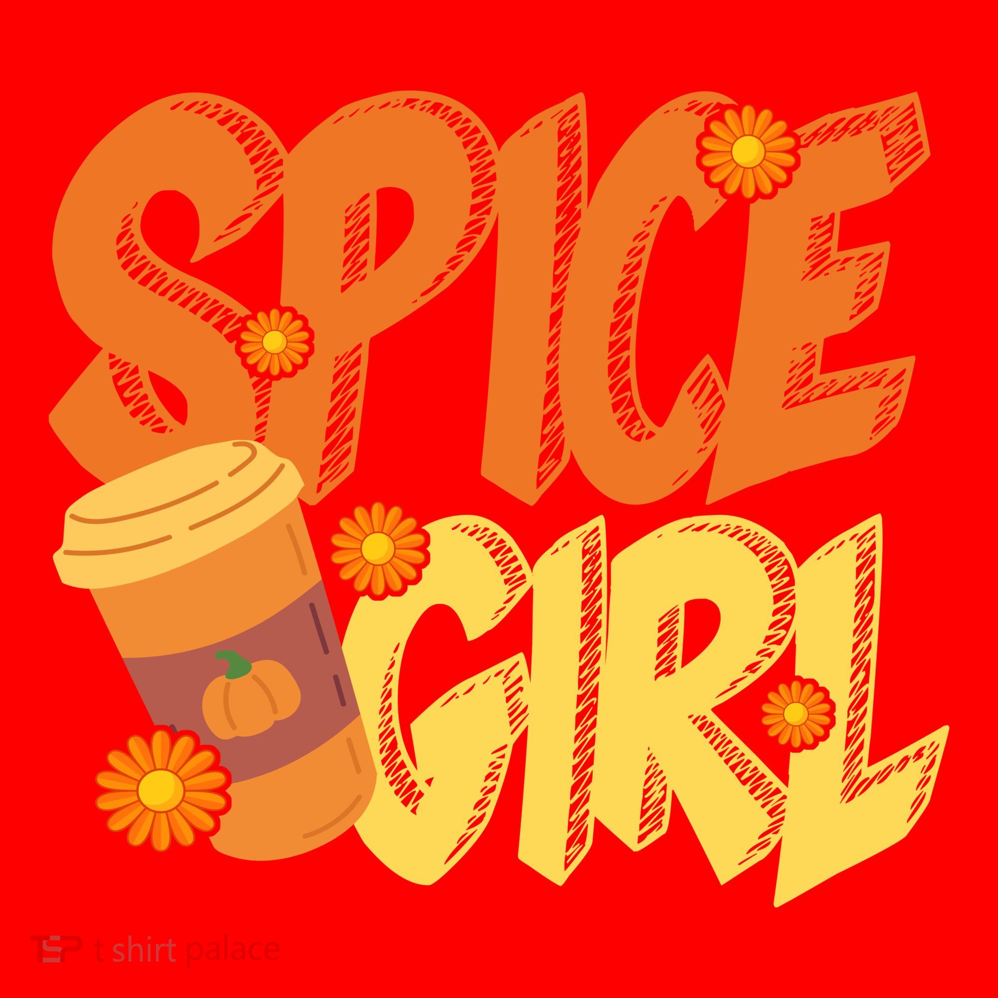 Spice Girl Pumpkin Coffee Lover Fall Santa Hat