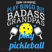 Some Grandpas Play Bingo But Badass Grandpas Play Pickleball Beanie thumb 2