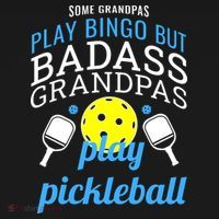 Some Grandpas Play Bingo But Badass Grandpas Play Pickleball Mousepad thumb 1
