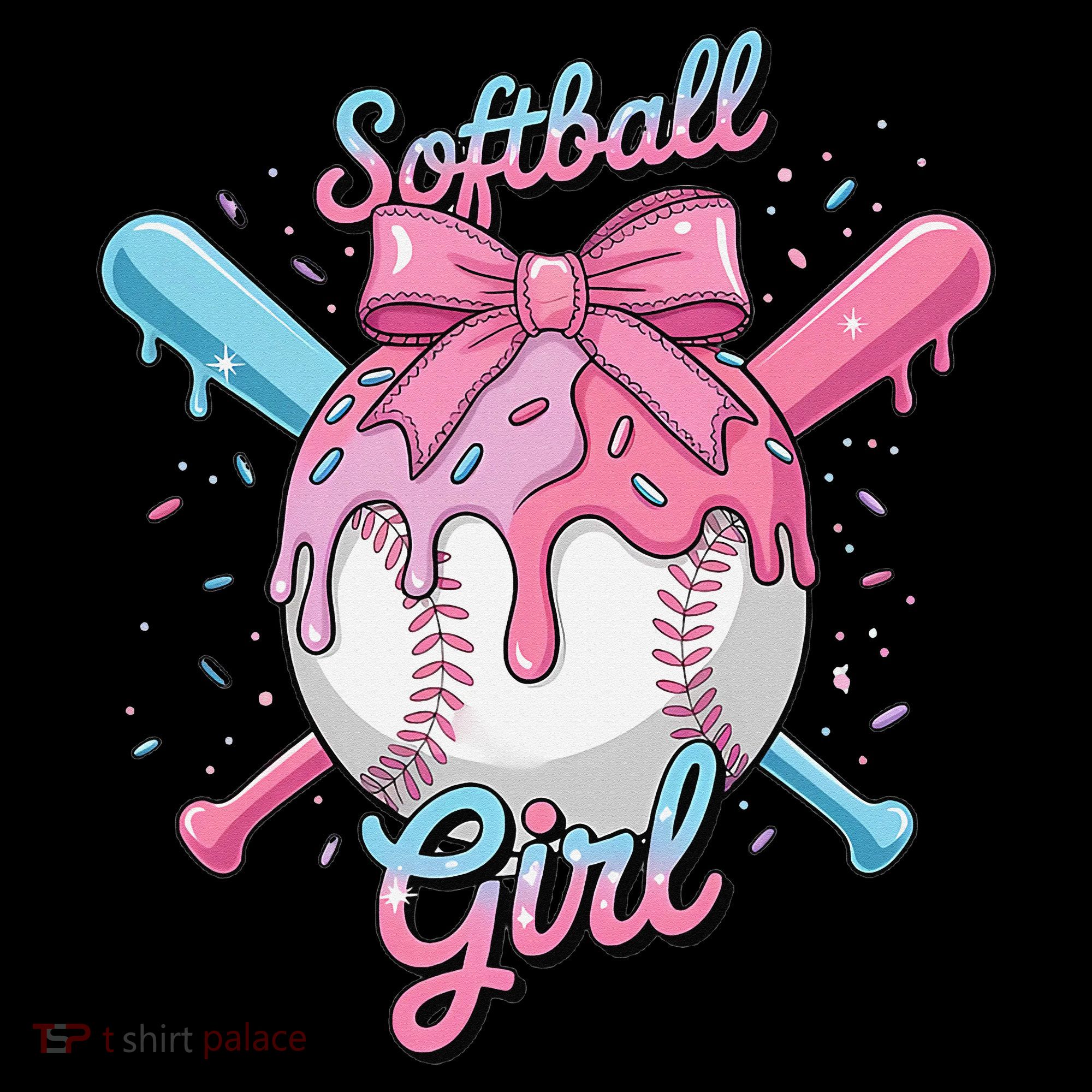 Softball Girl Player Vibes Coquette Bow Softball Mama Coffee Mug