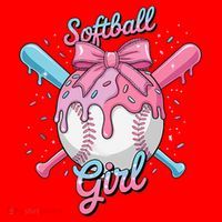 Softball Girl Player Vibes Coquette Bow Softball Mama Santa Hat thumb 1
