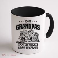Some Grandpas Play Bingo Cool Grandpas Drive Tractors Farmer Coffee Mug thumb 1