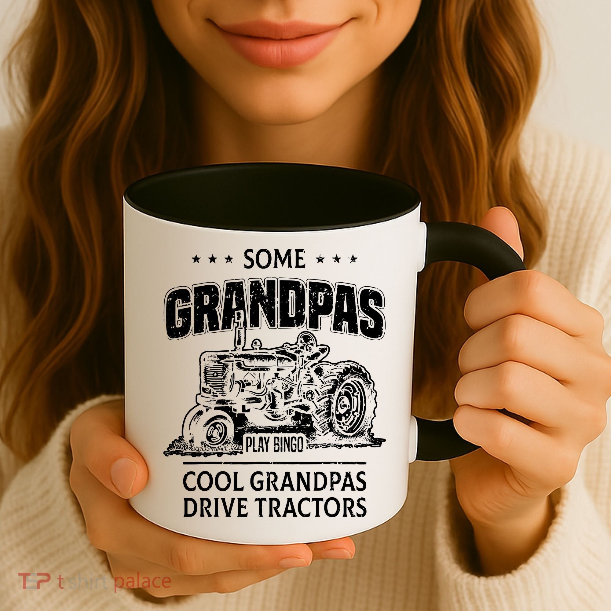Some Grandpas Play Bingo Cool Grandpas Drive Tractors Farmer Coffee Mug