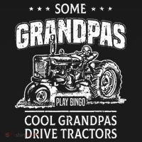 Some Grandpas Play Bingo Cool Grandpas Drive Tractors Farmer Ornament thumb 1