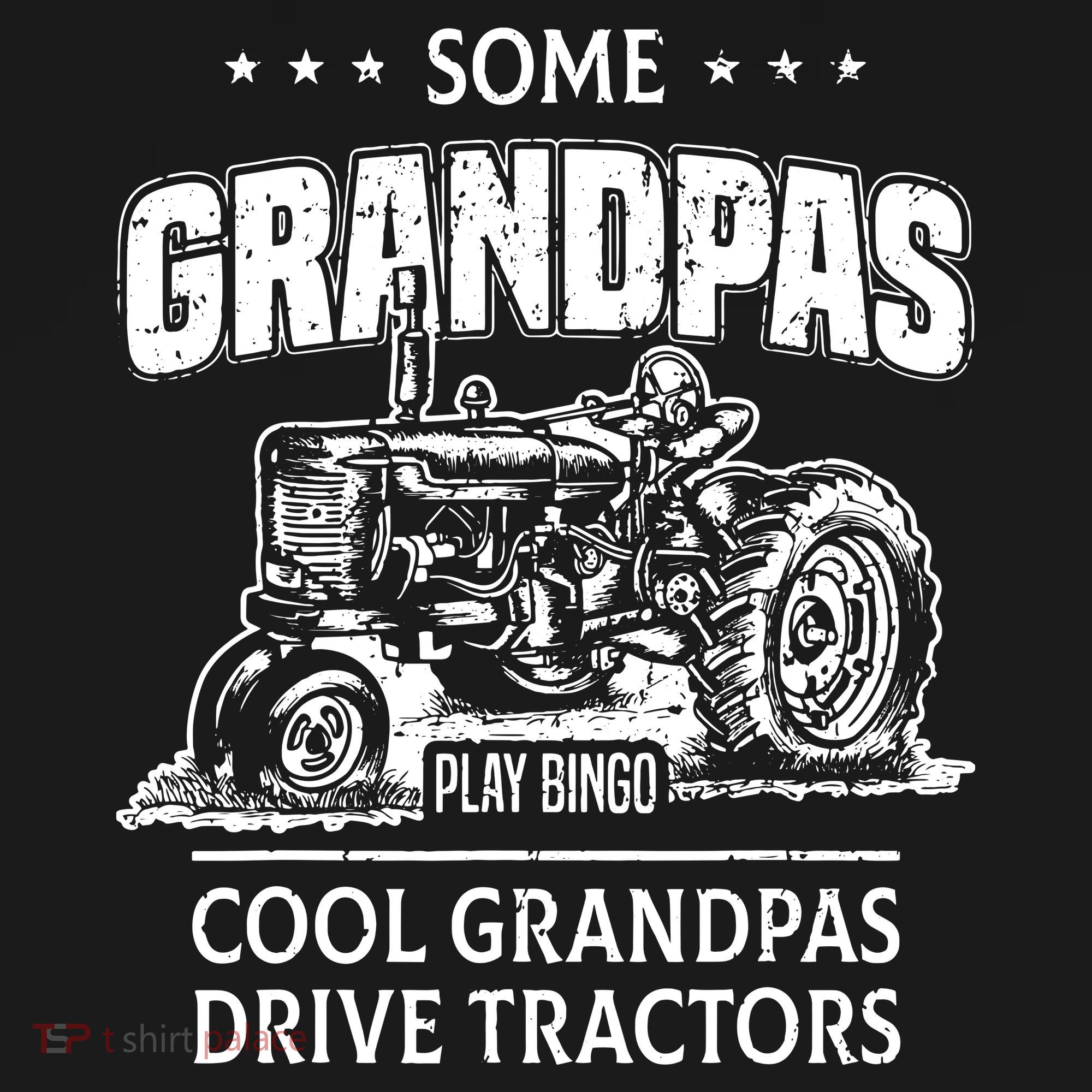 Some Grandpas Play Bingo Cool Grandpas Drive Tractors Farmer Ornament