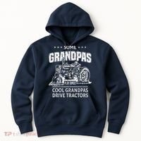 Some Grandpas Play Bingo Cool Grandpas Drive Tractors Farmer Hoodie thumb 0