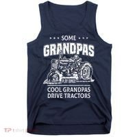 Some Grandpas Play Bingo Cool Grandpas Drive Tractors Farmer Tank Top thumb 0