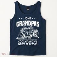 Some Grandpas Play Bingo Cool Grandpas Drive Tractors Farmer Tank Top thumb 2
