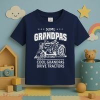 Some Grandpas Play Bingo Cool Grandpas Drive Tractors Farmer Toddler T-Shirt thumb 3