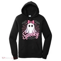 Spooky Ghost Pink Coquette Halloween Cute Women's Hoodie thumb 0