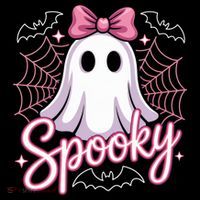 Spooky Ghost Pink Coquette Halloween Cute Toddler Hoodie thumb 2