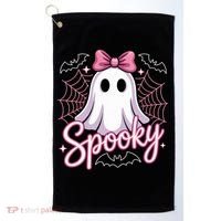 Spooky Ghost Pink Coquette Halloween Cute Golf Towel thumb 0