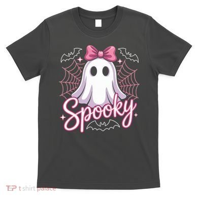 Spooky Ghost Pink Coquette Halloween Cute T-Shirt