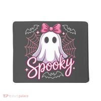 Spooky Ghost Pink Coquette Halloween Cute Mousepad thumb 0