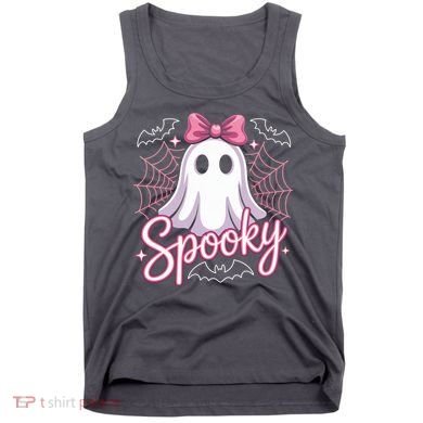 Spooky Ghost Pink Coquette Halloween Cute Tank Top
