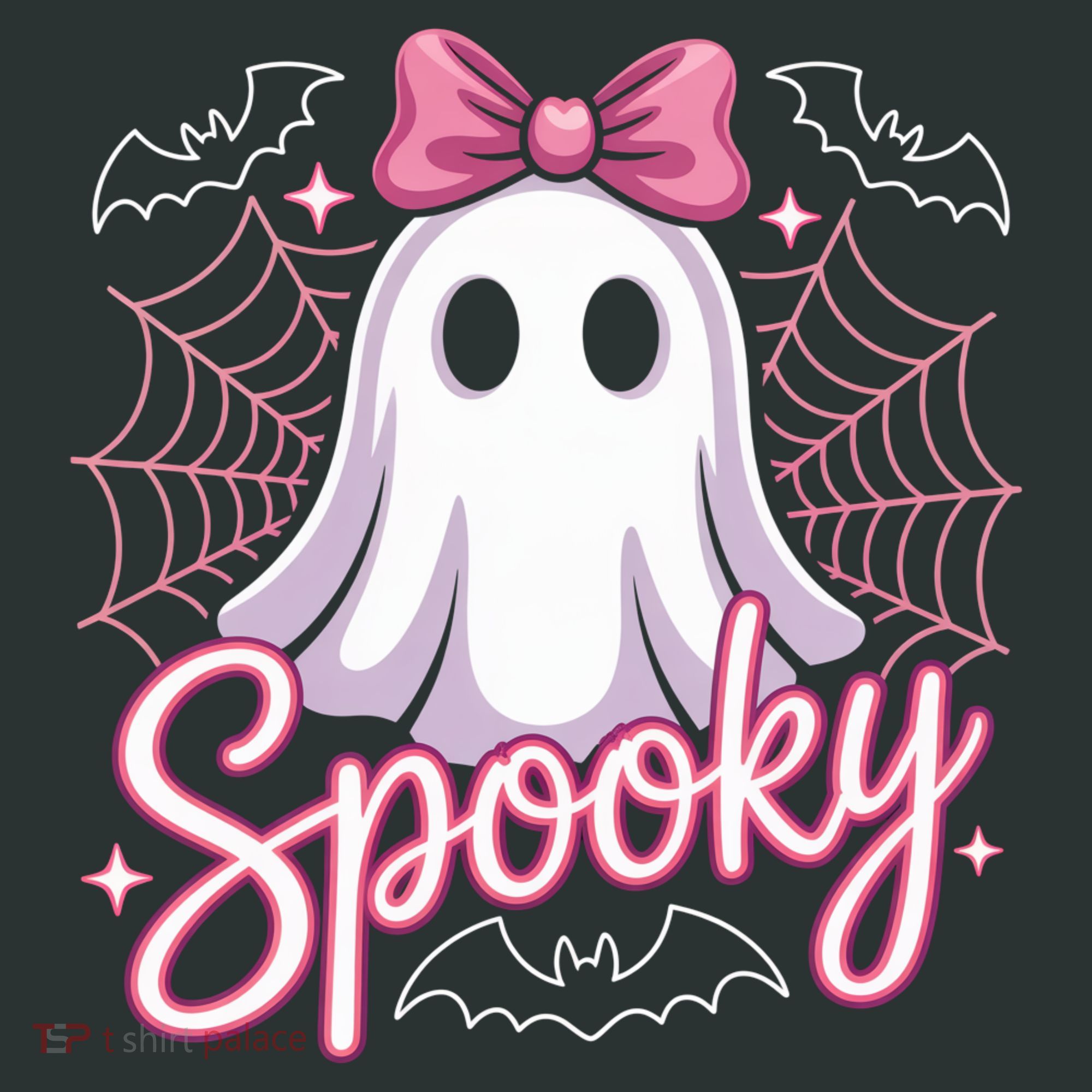 Spooky Ghost Pink Coquette Halloween Cute Tank Top
