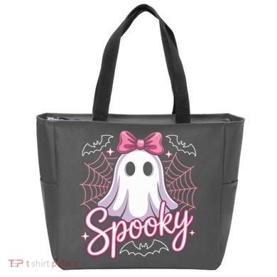 Spooky Ghost Pink Coquette Halloween Cute Tote Bag