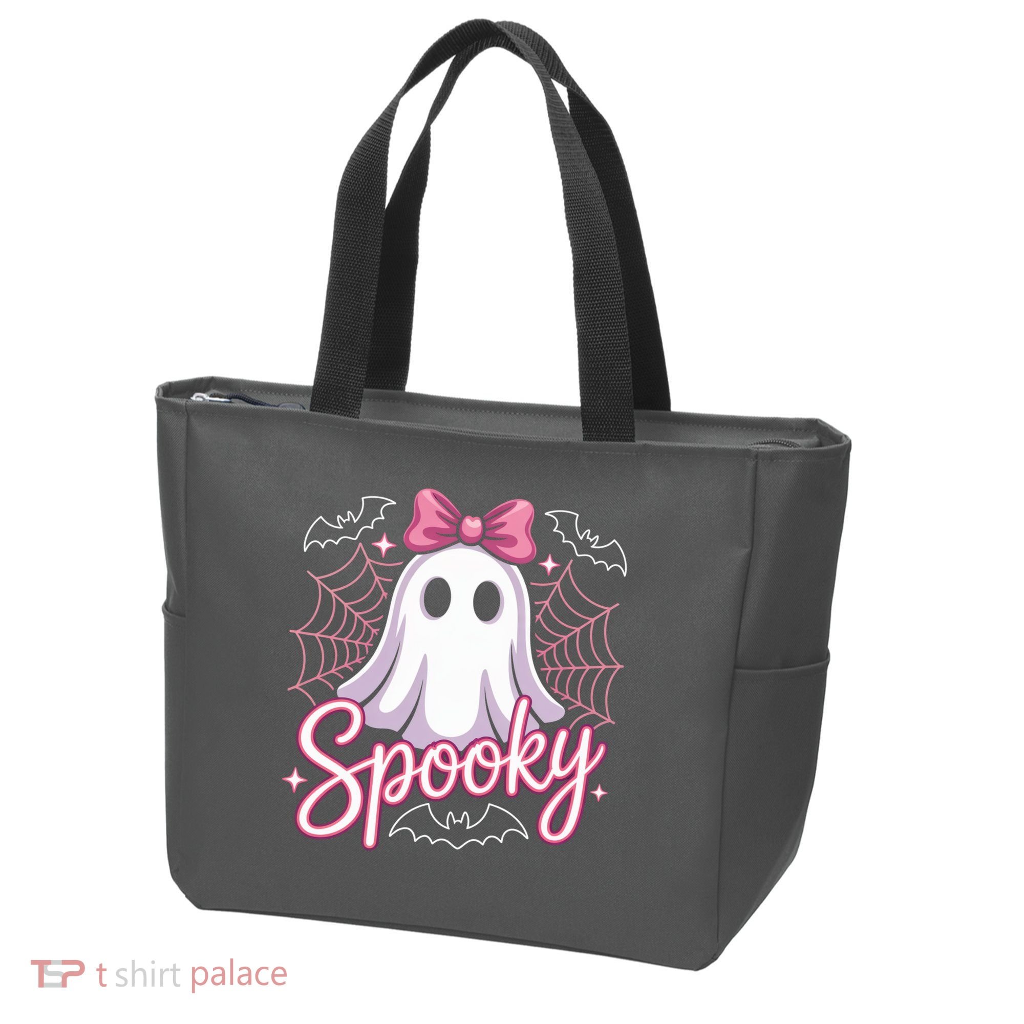 Spooky Ghost Pink Coquette Halloween Cute Tote Bag