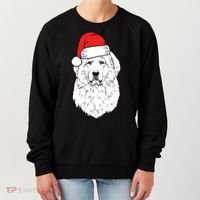 Santa Great Pyrenees Dog Ugly Christmas Meaningful Gift Women's Sweatshirt thumb 0