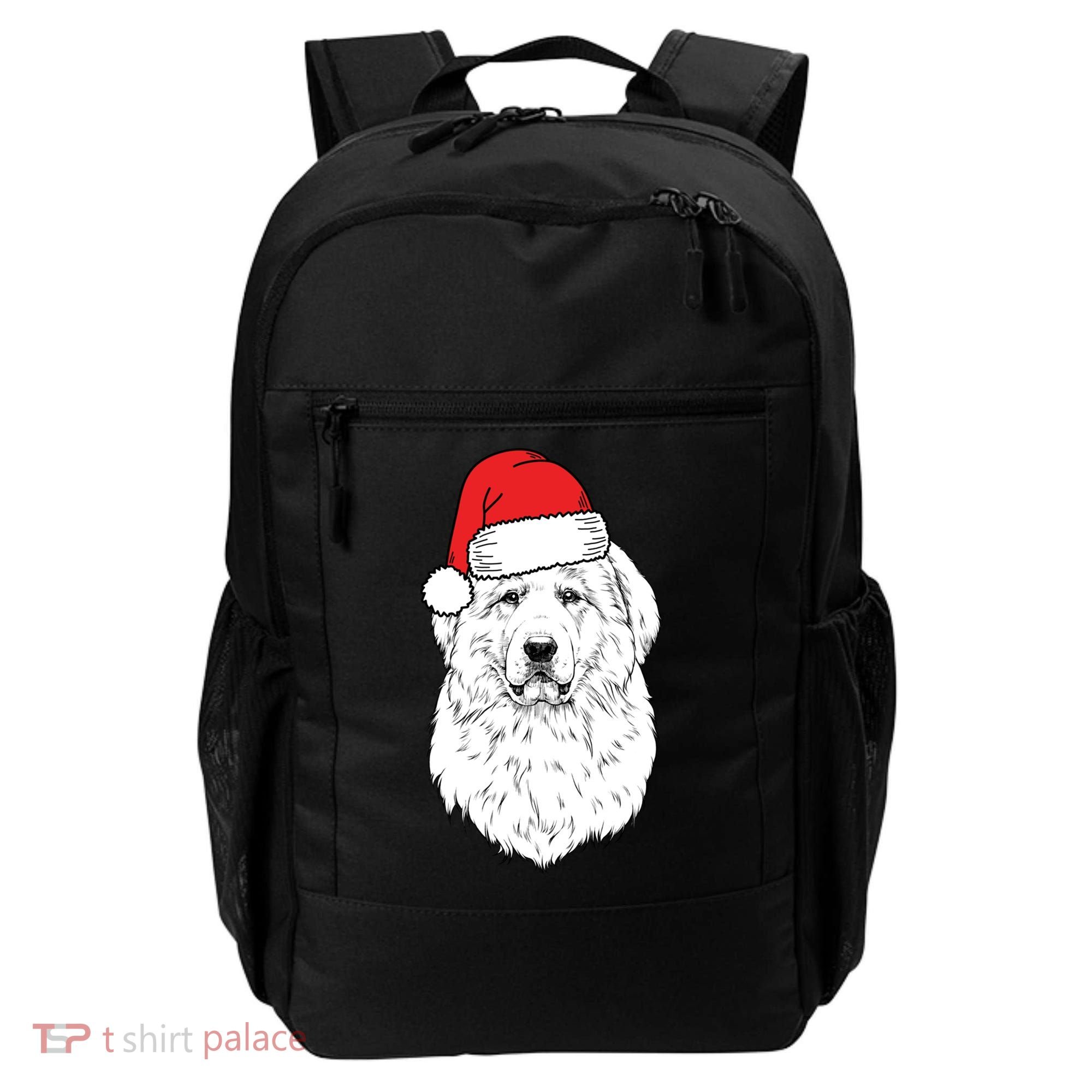 Santa Great Pyrenees Dog Ugly Christmas Meaningful Gift Backpack