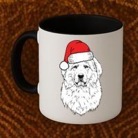 Santa Great Pyrenees Dog Ugly Christmas Meaningful Gift Coffee Mug thumb 2