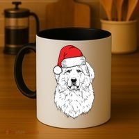 Santa Great Pyrenees Dog Ugly Christmas Meaningful Gift Coffee Mug thumb 4