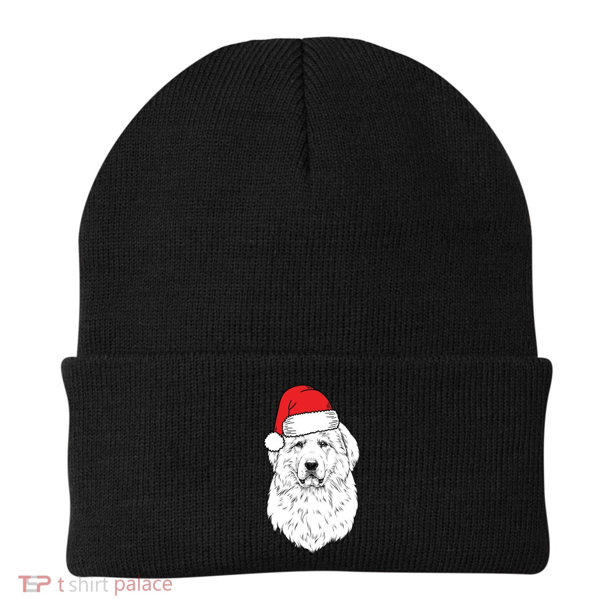 Santa Great Pyrenees Dog Ugly Christmas Meaningful Gift Beanie