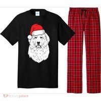 Santa Great Pyrenees Dog Ugly Christmas Meaningful Gift Pajama Set thumb 0