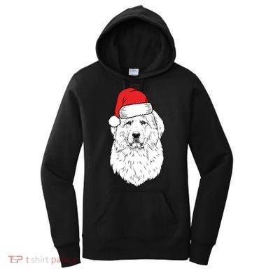 Santa Great Pyrenees Dog Ugly Christmas Meaningful Gift Women's Hoodie