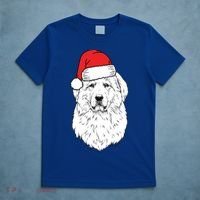 Santa Great Pyrenees Dog Ugly Christmas Meaningful Gift T-Shirt thumb 5