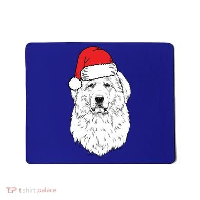 Santa Great Pyrenees Dog Ugly Christmas Meaningful Gift Mousepad
