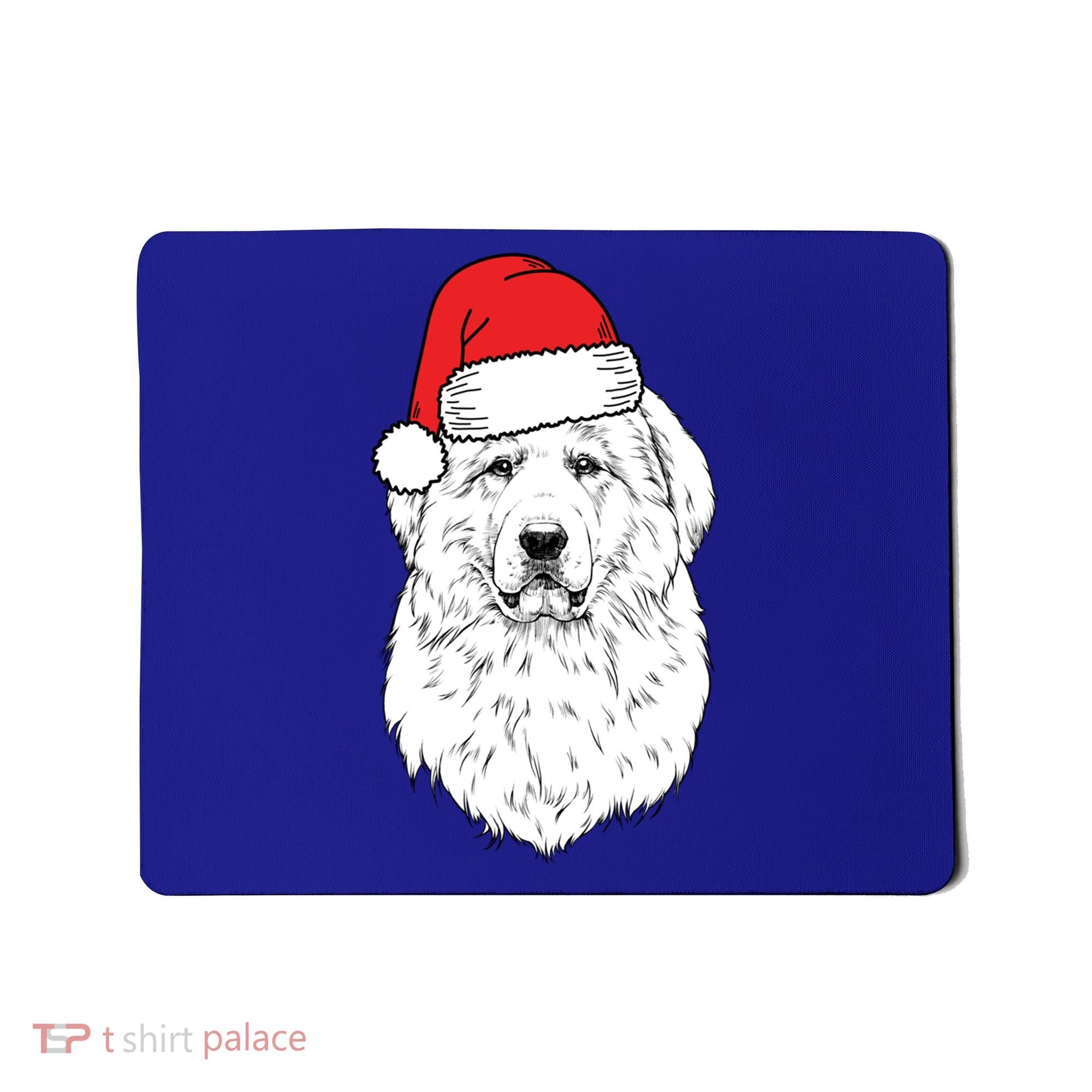 Santa Great Pyrenees Dog Ugly Christmas Meaningful Gift Mousepad