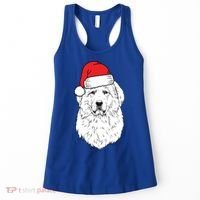Santa Great Pyrenees Dog Ugly Christmas Meaningful Gift Women's Tank Top thumb 0