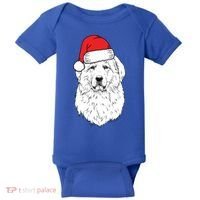 Santa Great Pyrenees Dog Ugly Christmas Meaningful Gift Baby Bodysuit thumb 0