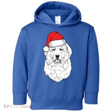 Santa Great Pyrenees Dog Ugly Christmas Meaningful Gift Toddler Hoodie