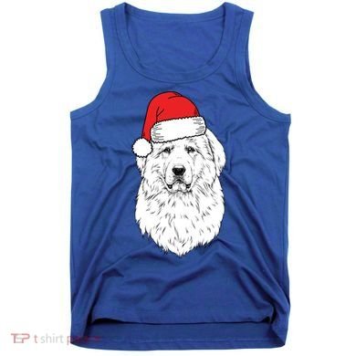 Santa Great Pyrenees Dog Ugly Christmas Meaningful Gift Tank Top